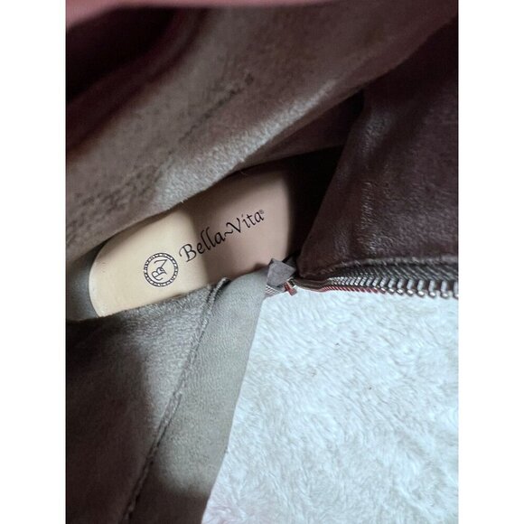 Bella Vita gray suede ruched pointed boot women size 7 M - Picture 8 of 8